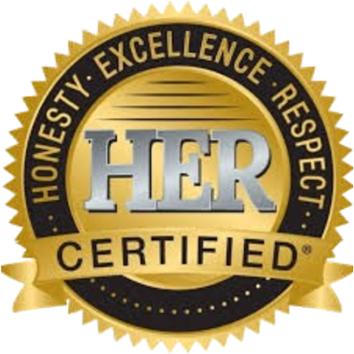 HER certified logo.