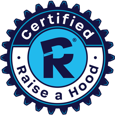Raise a hood logo.